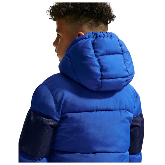 Nike Παιδικό μπουφάν Jacquard Logo Mixed Media Puffer Hooded Jacket